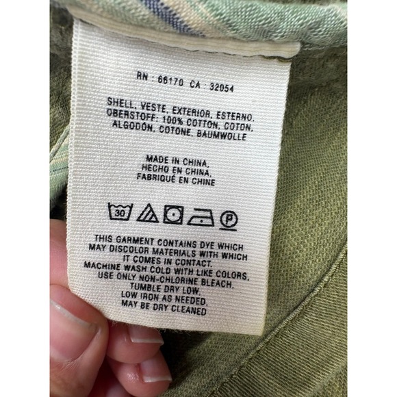 HEI HEI Women's Olive Green Utility Jacket Belted Ruffled Back Women's Size L - Picture 5 of 11